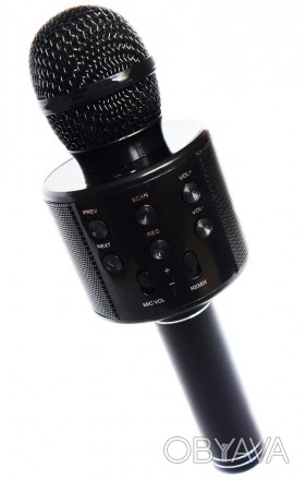 Микрофон для караоке, WS858, блютуз микрофон для пения, детский микрофон с динам