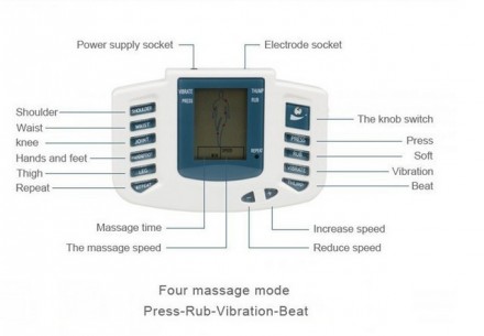 Електронний масажер міостимулятор JR-309
Електростимулятор для всього тіла JR-30. . фото 7