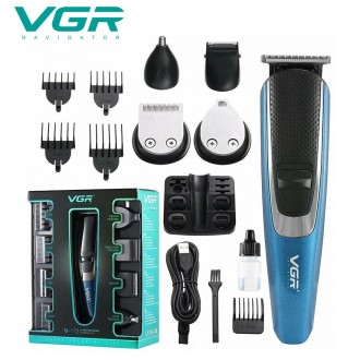 Триммер VGR, комплектация:
	Тип: триммер для стрижки волос;
	Мощность: 10 Вт;
	Д. . фото 3
