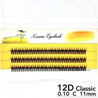 
Пучкові вії Nesura Classic 12D V-плетіння Ластівчин хвіст вигин C
 
Сьогодні на. . фото 4