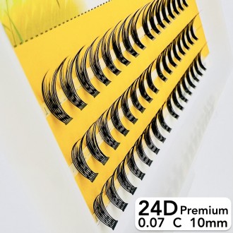 
Безвузелкові пучкові вії Nesura Premium 24D
 
Сьогодні нарощування вій пучками . . фото 3