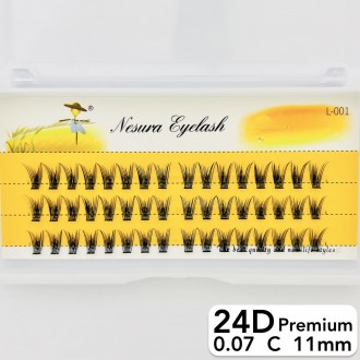 
Безвузелкові пучкові вії Nesura Premium 24D
 
Сьогодні нарощування вій пучками . . фото 4