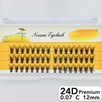 
Безвузелкові пучкові вії Nesura Premium 24D
 
Сьогодні нарощування вій пучками . . фото 4