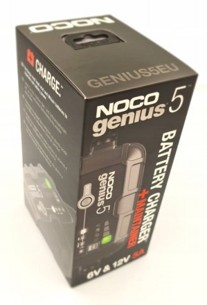 Особливості заряджання акумуляторів NOCO Genius 5:
	розроблена для АКБ усіх розм. . фото 4