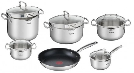 Набір посуди Tefal Duetto G732SB55 11 предметів. Львів. фото 1 Набір посуди Tefal Duetto G732SB55 11 предметів. Львів. фото 1