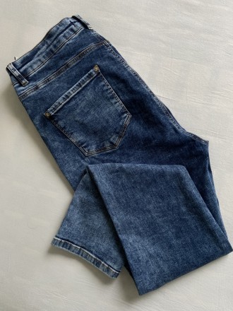 Брендовые джинсы скинни стейчевые коттоновые мужские с заниженной проймой .Цвет . . фото 4