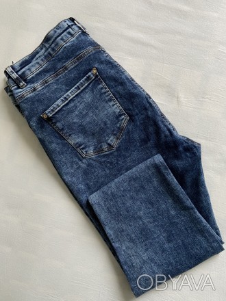 Брендовые джинсы скинни стейчевые коттоновые мужские с заниженной проймой .Цвет . . фото 1