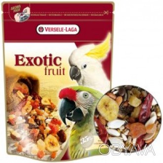 
	
 
	Корм Versele-Laga Prestige Premium Parrots Exotic Fruit Mix зерновая смесь. . фото 1