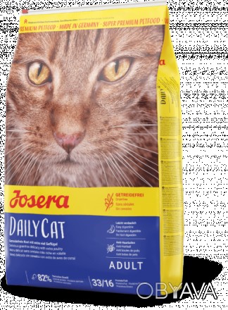 JOSERA DailyCat подходит для ежедневного питания домашних кошек и тех, которые ж. . фото 1