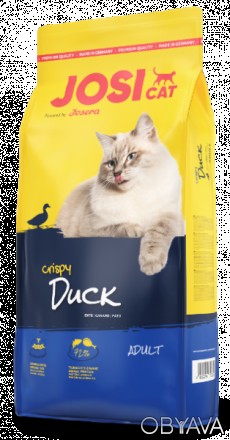 JosiCat Crispy Duck смачна їжа для котів, які люблять качку. Корм добре підходит. . фото 1