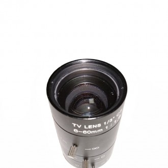 Варіофокальним лінза об'єктив для камер відеоспостереження 6-60мм CS F1.8 1/3" 5. . фото 3