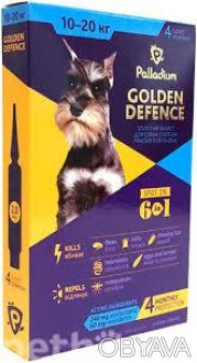 
Золотий захист (Golden Defence) для собак 10 - 20 кг, 2 мл, 1 піпетка
склад
Дію. . фото 1