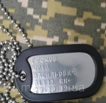 Изготовление качественных армейских жетонов международного образца "Dog tags" по. . фото 3