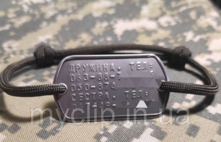 Виготовлення якісних армійських жетонів та браслетів міжнародного зразка "Dog ta. . фото 2