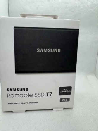 
SSD-накопичувач Samsung T7 2 TB Titan Gray (MU-PC2T0T/WW) НОВИЙ!!!
Характеристи. . фото 3