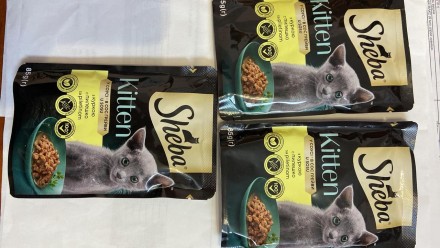 Полнорационный влажный корм для самых маленьких пушистиков Sheba Kitten упакован. . фото 3