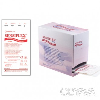 Перчатки Sensiflex Plus латексные хирургические стерильные неприпудренные р.6,0 . . фото 1