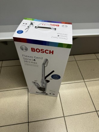 
Bosch BBH3ALL28 Serie 4 Flexxo Gen2 28Vmax Аккумуляторный пылесос, Белый НОВЫЙ!. . фото 5
