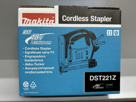 
Makita DST221Z Аккумуляторный степлер НОВЫЙ!!!
Компактный и легкий степлер рабо. . фото 3