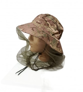 Широкополая шляпа/панама с антимоскитной сеткой для садоводов, охотников, рыболо. . фото 2