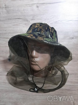 Широкополая шляпа/панама с антимоскитной сеткой для садоводов, охотников, рыболо. . фото 1