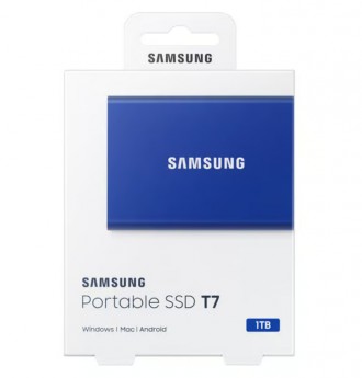 
Samsung Portable SSD T7 MU-PC1TOH/WW Blue 1TB SSD-накопитель НОВЫЙ!!!
Портативн. . фото 2