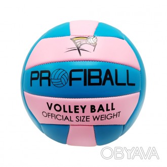 Волейбольный мяч EV-3159 для начинающих волейболистов и любителей. Яркая раскрас. . фото 1