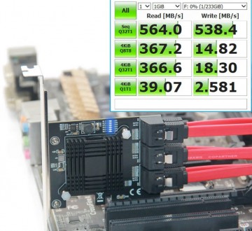 Контроллер адаптер PCI-Express SATA3.0 ASMedia 1166. Суми. фото 1 Контроллер адаптер PCI-Express SATA3.0 ASMedia 1166. Суми. фото 1