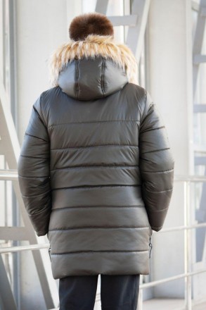 Зимова подовжена куртка "Алекс"
	розмір 34-40, з ростом 134-152 см.
Терморежим д. . фото 4