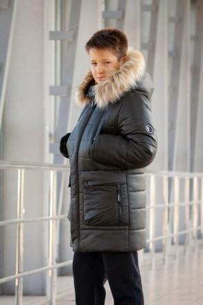 Зимова подовжена куртка "Алекс"
	розмір 34-40, з ростом 134-152 см.
Терморежим д. . фото 7