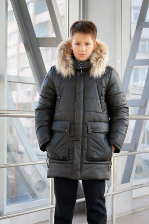 Зимова підвлена куртка "Алекс"
	розмір 34-40, з ростом 134-152 см.
Терморежим до. . фото 2