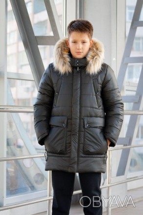 Зимова подовжена куртка "Алекс"
	розмір 34-40, з ростом 134-152 см.
Терморежим д. . фото 1