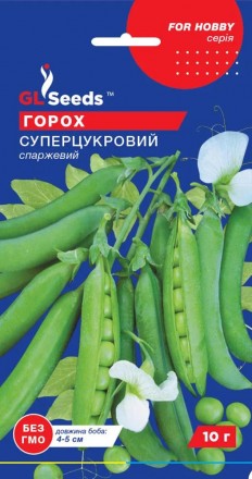 Насіння Гороху Суперцукровий (10г), For Hobby, TM GL Seeds. Онуфриевка. фото 1 Насіння Гороху Суперцукровий (10г), For Hobby, TM GL Seeds. Онуфриевка. фото 1