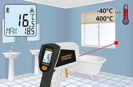 Опис моделі Laserliner ThermoSpot Pocket (082.440A) Пірометр допомагає заміряти . . фото 5