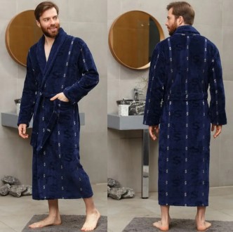 Купить Халат мужской махровый 100%
Купить мужской халат на натуральной хлопковой. . фото 2