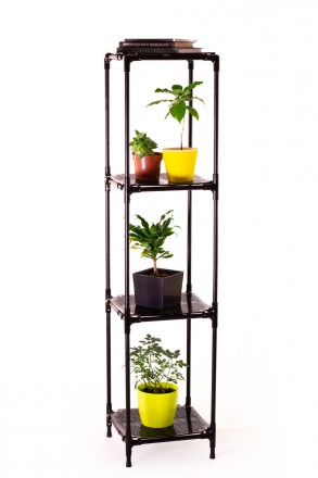 Подставка для цветов Lima 30.Трехэтажный (трёхъярусный) металлический напольный . . фото 2