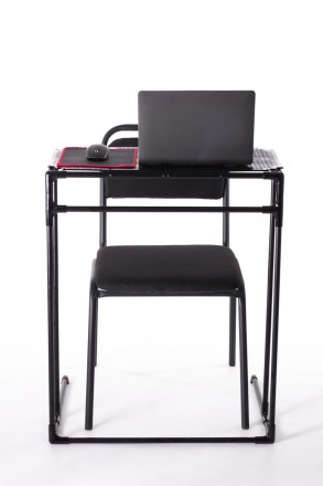 Металевий стіл для ноутбука Mouzer Cooler з вентилятором. Підставка-стол для ноу. . фото 8