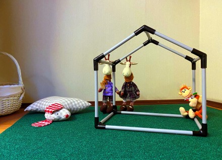 Простий дитячий 3D конструктор Buda будиночок із трубок для хлопчиків та дівчато. . фото 6