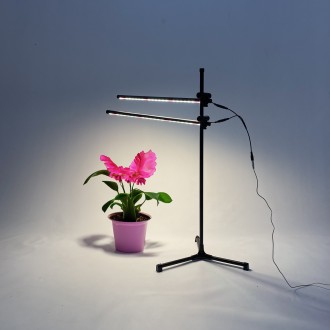 Підлога-настільна LED фітосвітильник для рослин IO-2 з двома фітолампами повного. . фото 6