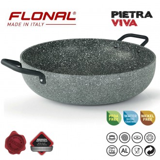 Сотейник Flonal Pietra Viva 36 см (PV8PX3670)Линейка посуды Flonal Pietra Viva о. . фото 2