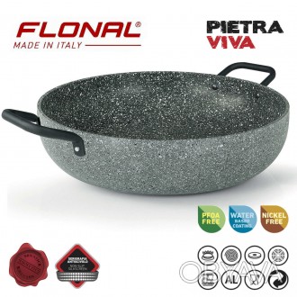 Сотейник Flonal Pietra Viva 36 см (PV8PX3670)Линейка посуды Flonal Pietra Viva о. . фото 1
