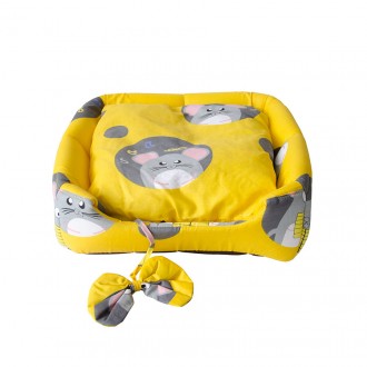 Лежак от Джека Вигвам (Ткань Миши на желтом фоне)Каждому домашнему питомцу обяза. . фото 3