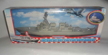 Іграшкова  модель ракетного есмінця USS Arleigh Burke DDG-51 (1/350)  розмір 44х. . фото 11