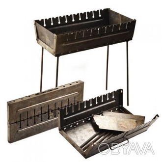 Мангал-чемодан на 10 шампуров УК-М10 предназначен для приготовления пищи с шампу. . фото 1