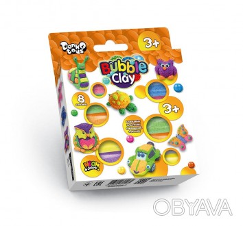 Креативна творчість "Bubble Clay" 8 кольорів укр (20). . фото 1