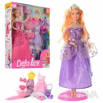 Лялька DEFA 8269 із вбранням та аксесуарами
Лялька Defa Lucy схожа на Барбі розм. . фото 1