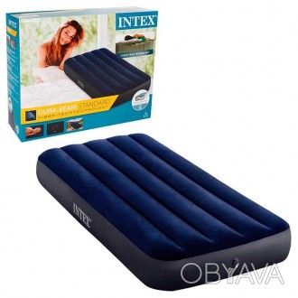 Надувной велюровый матрас-кровать Intex — хорошее решение для путешественников, . . фото 1