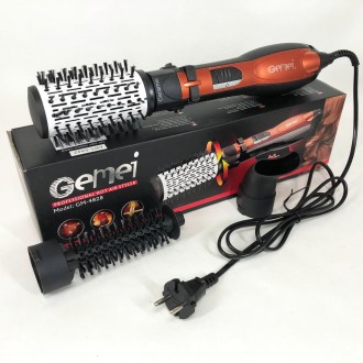 Стайлер – фен для волос Gemei GM 4828, мощность 1000W, 3 насадки, фен быто. . фото 38