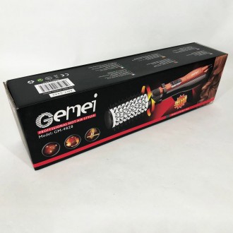 Стайлер – фен для волос Gemei GM 4828, мощность 1000W, 3 насадки, фен быто. . фото 43