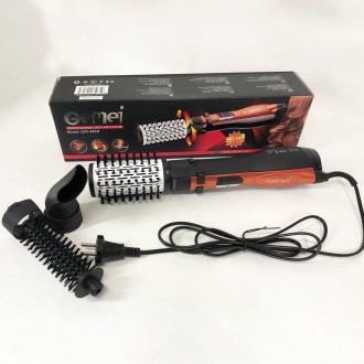 Стайлер – фен для волос Gemei GM 4828, мощность 1000W, 3 насадки, фен быто. . фото 39